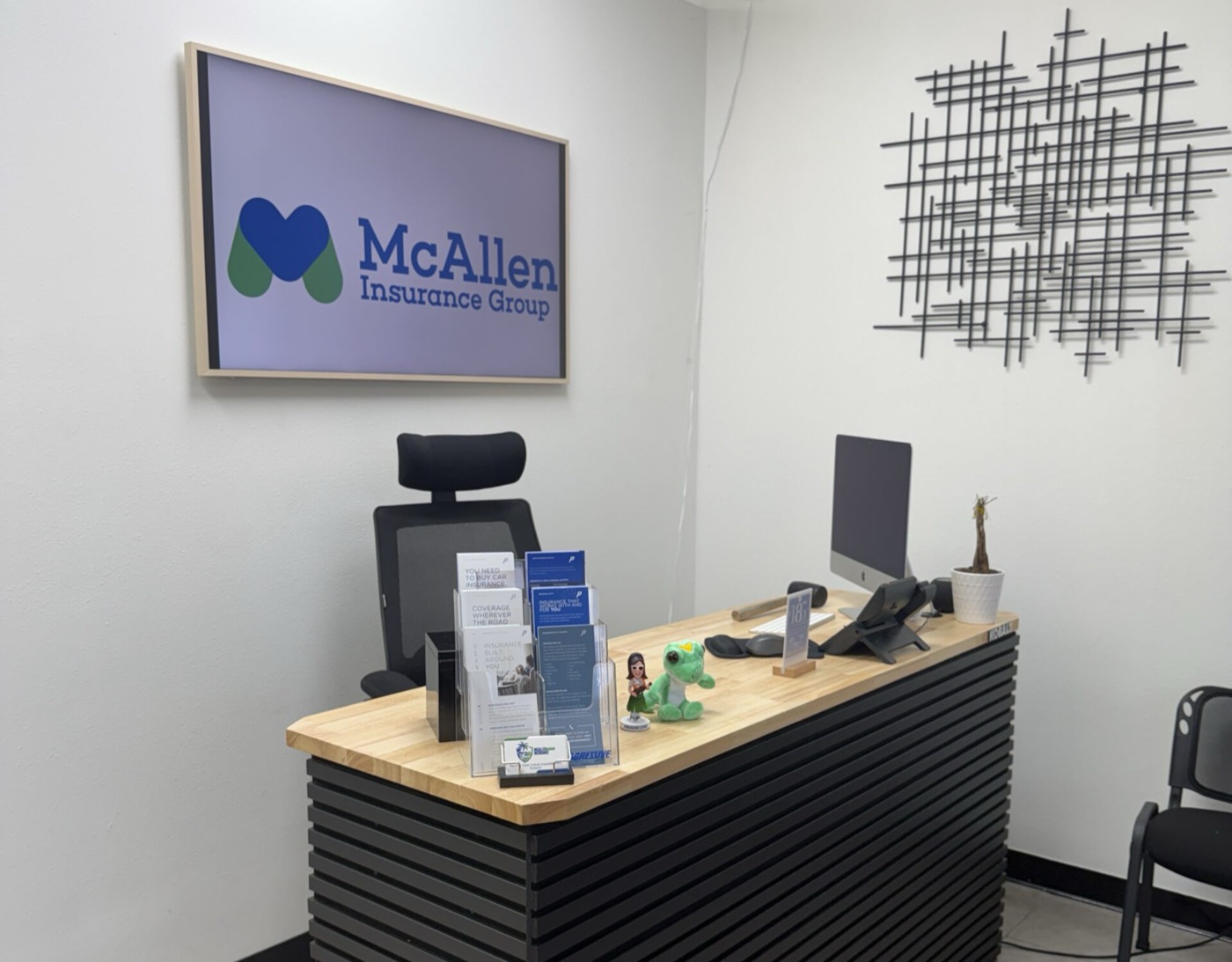 The reception desk at our McAllen office